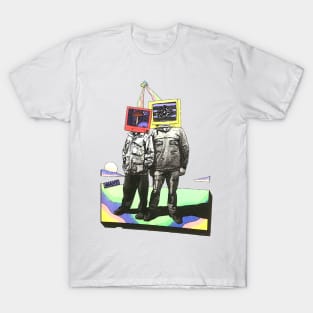 Turn On Tune In Wake Up - Abstract Psychedelic Collage Art T-Shirt